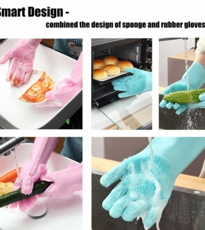 Magic Silicone Dishwashing Gloves 4