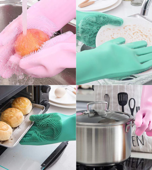 Magic Silicone Dishwashing Gloves 5